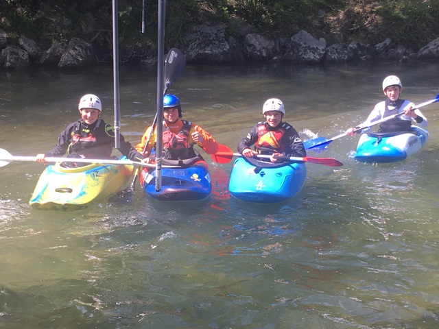 reprise de l'Ecole de pagaie au club de Chambéry le Bourget Canoë-kayak