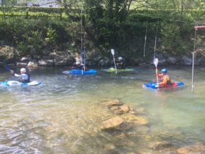 reprise de l'Ecole de pagaie au club de Chambéry le Bourget Canoë-kayak